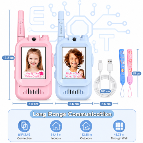 Jouet Électronique Enfant avec Caméra HD et Communication Sans Fil