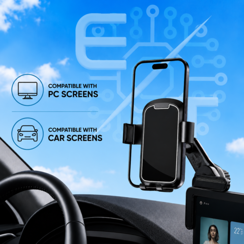 Support de Téléphone Rotatif 360° pour Écran PC et Ordinateur Portable – Modèle A60