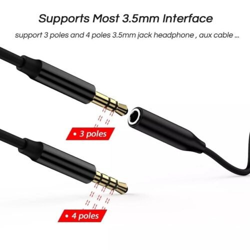 Adaptateur Audio USB-C vers Jack 3.5 mm - Noir