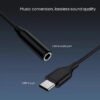 Adaptateur Audio USB-C vers Jack 3.5 mm - Noir