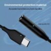 Adaptateur Audio USB-C vers Jack 3.5 mm - Noir