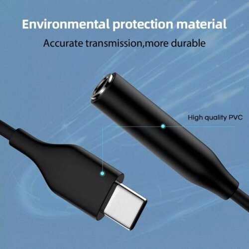 Adaptateur Audio USB-C vers Jack 3.5 mm - Noir