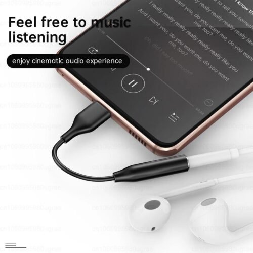Adaptateur Audio USB-C vers Jack 3.5 mm - Noir