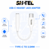 Adaptateur Audio USB-C vers Jack 3.5 mm - Blanc