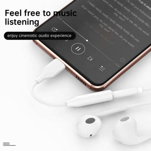 Adaptateur Audio USB-C vers Jack 3.5 mm - Blanc
