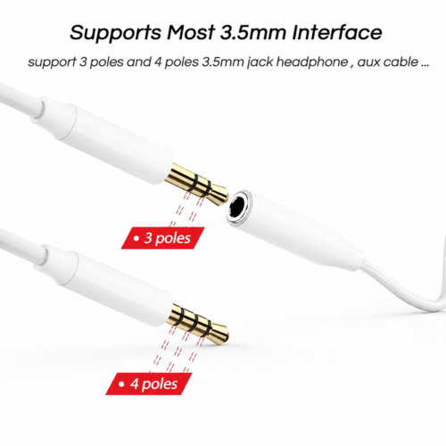 Adaptateur Audio USB-C vers Jack 3.5 mm - Blanc
