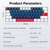 Clavier Mécanique Compact 60% Rétroéclairé LED USB-C - Blue Switch