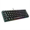 Clavier Mécanique Noir Compact 60% Rétroéclairé LED USB-C - Blue Switch