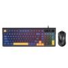 Ensemble Clavier Gamer Silencieux Compact 98 Touches avec Souris Filaire Rétroéclairé Backlit - TF330