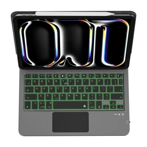 Étui Clavier Backlit Magnétique avec Trackpad pour Tablette 12.9" Air 2024 - MK003