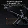 Support Magnétique Pliable Réglable pour Smartphone, Tablette et Ordinateur Portable