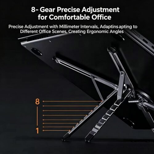 Support Magnétique Pliable Réglable pour Smartphone, Tablette et Ordinateur Portable