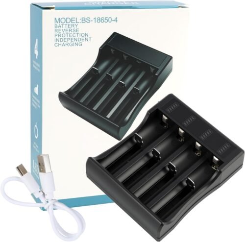 Chargeur Intelligent 4 Emplacements pour Batteries Li-ion Rechargeables