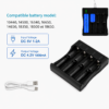 Chargeur Intelligent 4 Emplacements pour Batteries Li-ion Rechargeables