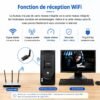 Adaptateur WiFi USB 300 Mbps 2.4 GHz avec Antenne Haute Sensibilité – Récepteur Sans Fil pour PC et Ordinateur Portable