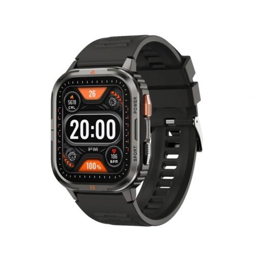 Montre Connectée Sportive Écran 2.0" IPS – Appels Bluetooth, Étanchéité IP68, 2 Bracelets Inclus