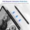 gvc.product.image_.1781797996501.2a055f7f-f452-48e2-b0cd-c1c1d9636db3.jpeg Stylet 3-en-1 Noir Universel pour Écrans Tactiles et Écriture – Pointe Disque Précise, Embout Fibre et Stylo à Bille