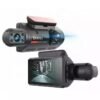 Caméra de Voiture Double Objectif Full HD 1080P avec Vision Nocturne, Détection de Mouvement et Écran IPS 3 Pouces