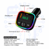 Émetteur FM Bluetooth 5.3 pour Voiture avec Charge Rapide PD 20W & QC3.0, USB + Type-C, Lecteur MP3, Microphone Intégré et Éclairage RGB