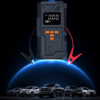 Jump Starter Portable 4-en-1 avec Compresseur d’Air Numérique, Lampe LED et Batterie Externe Haute Capacité
