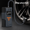 Jump Starter Portable 4-en-1 avec Compresseur d’Air Numérique, Lampe LED et Batterie Externe Haute Capacité