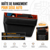 Organisateur de Rangement pour Siège de Voiture avec Porte-Gobelet et Compartiments Multifonctions