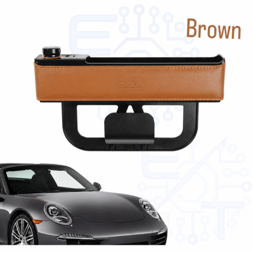 Remplisseur de siège de voiture avec porte de charge universel organisateur de voiture