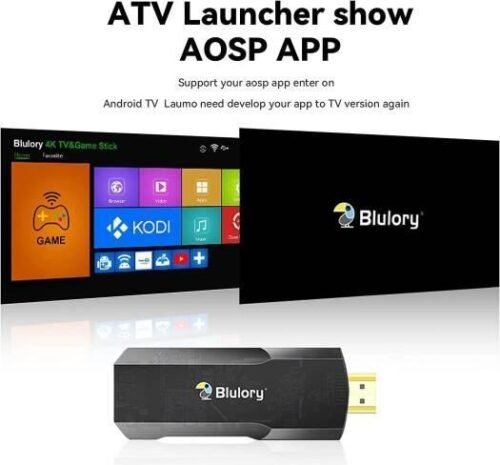 Console de Jeux et TV BOX 2 en 1 - 4K HDMI avec 2 Manettes Sans Fil – Plus de 10000 Jeux Intégrés – Compatible Android TV