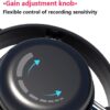 Microphone USB RGB Professionnel avec Support Antichoc, Bouton Mute et Réglage du Gain pour Streaming, Gaming et Enregistrement