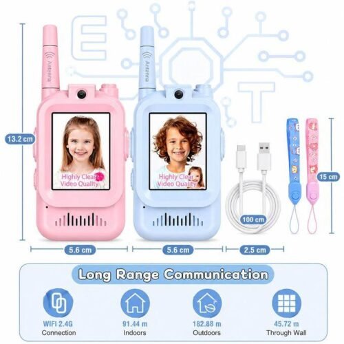 Jouet Électronique Enfant avec Caméra HD et Communication Sans Fil