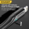 Câble USB 3-en-1 Charge Rapide 3A & Transfert de Données avec Connecteurs Type-C, Lightning et Micro USB