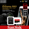 Carte Mémoire microSDXC 128 GB UHS-I V30 A2 Haute Vitesse avec Adaptateur SD