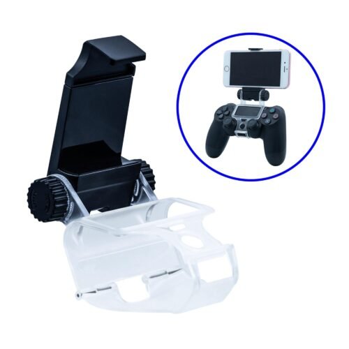 Support Réglable pour Smartphone Compatible avec Manette PS4 – Rotation 270° et Fixation Stable
