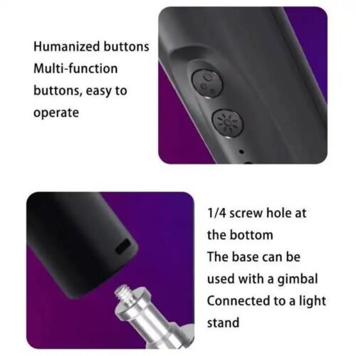 Barre Lumineuse LED RGB Portable Rechargeable avec Batterie Amovible 18650 – Éclairage Vidéo & Photo Professionnel