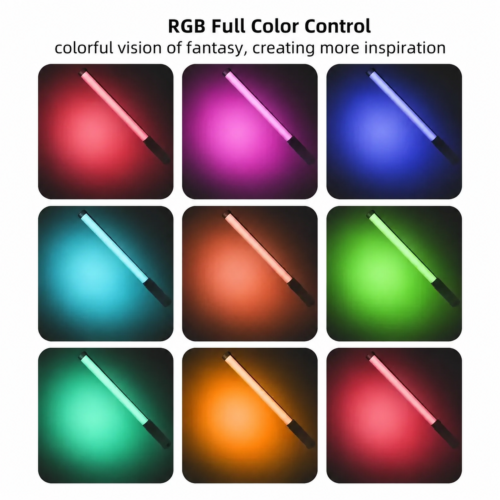 Barre Lumineuse LED RGB Portable Rechargeable avec Batterie Amovible 18650 – Éclairage Vidéo & Photo Professionnel