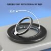 Support Magnétique Anneau Rotatif pour Smartphone – Rotation 360° & Support Pliable avec Bague de Maintien