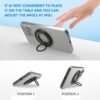 Support Magnétique Anneau Rotatif pour Smartphone – Rotation 360° & Support Pliable avec Bague de Maintien