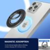 Support Magnétique Anneau Rotatif pour Smartphone – Rotation 360° & Support Pliable avec Bague de Maintien