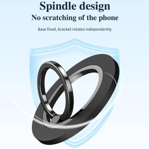 Support Magnétique Anneau Rotatif pour Smartphone – Rotation 360° & Support Pliable avec Bague de Maintien