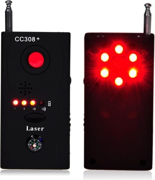 Détecteur Anti-Espion Multifonction RF & Caméras Cachées avec Laser et Détection Sans Fil