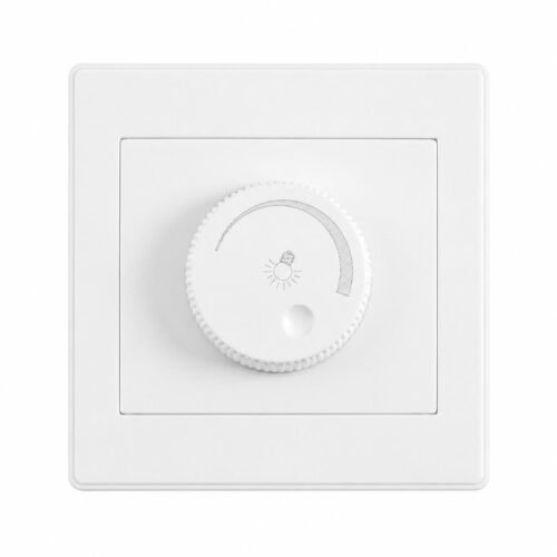 Variateur Mural LED 15–100W – Interrupteur Rotatif avec Réglage Progressif de la Luminosité – 220~250V