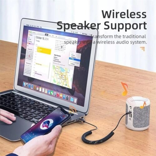 Récepteur Audio Bluetooth 5.3 AUX 3.5 mm Sans Fil pour Voiture, Haut-Parleurs et Casque – Modèle BT860