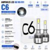 Ampoules LED H8/H9/H11 6000K 50W 3800LM – Kit de 2 Phares Blanc Froid Haute Luminosité