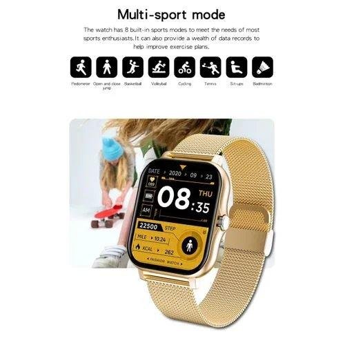 Montre Connectée GT20 Écran 1,69" Full Touch avec Appels Bluetooth – Gold
