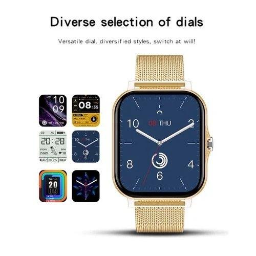 Montre Connectée GT20 Écran 1,69" Full Touch avec Appels Bluetooth – Gold