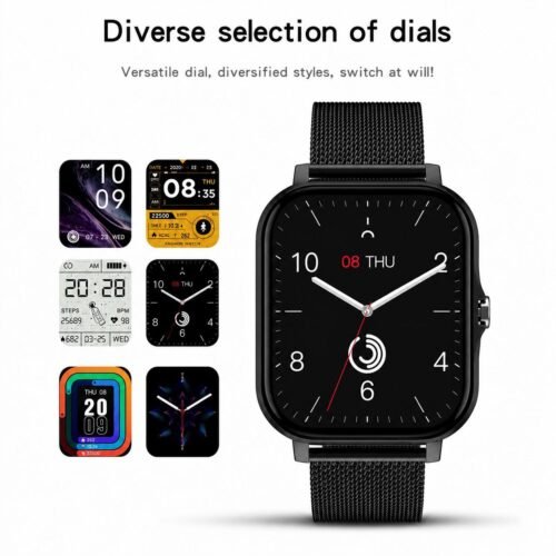Montre Connectée GT20 Écran 1,69" Full Touch avec Appels Bluetooth – Noir