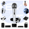 Microphone Filaire Dynamique Professionnel avec Câble XLR vers Jack 6.35 mm – Son Clair pour Karaoké, Conférences et Animation