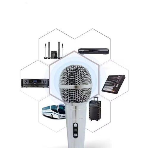 Microphone Filaire Dynamique Professionnel avec Câble XLR vers Jack 6.35 mm – Son Clair pour Karaoké, Conférences et Animation