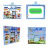 Livre éducatif électronique Interactif pour Enfants avec Tableau Effaçable et Haut-Parleur