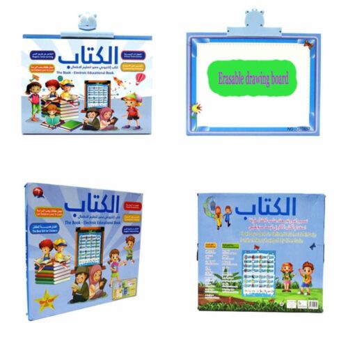 Livre éducatif électronique Interactif pour Enfants avec Tableau Effaçable et Haut-Parleur